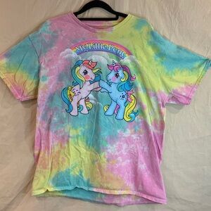 My Little Pony Pastel Tie-Dye Tee - Pink, Blue, Yellow, Green